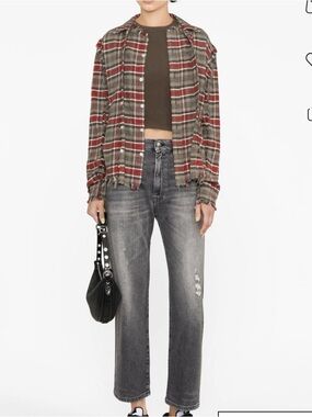 R13 Vintage Grey Boyfriend Jeans